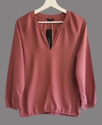 Damska elegancka bluzka różowa z długim rękawem Greenpoint 36/S