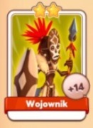 1x Karta WOJOWNIK coin master z zestawu BOHATEROWIE