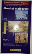 Powiat Malborski - Mapa Samochodowo - Administracyjna, DB 2003 r.