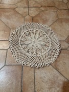 Rękodzieło podkładki szydełkowe 38 cm, 7 sztuk komplet