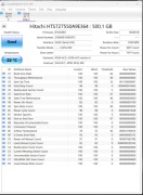 Dysk 500GB HITACHI 7K750-500 HTS727550A9E364 sprawny 9mm 7200 16mb