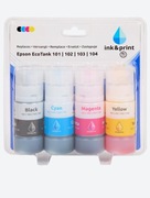 Wkłady z tuszem Ink & Print Epson EcoTank 102/103/104 | 4 sztuki