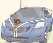 SERCE Ozdoba Samochodowa Na Ślub Wesele Kwiaty Dekoracyja Tiul