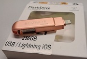 Pendrive Flash Drive 256GB 2-in-1 USB  Lightning iOS OUTLET WYPRZEDAŻ