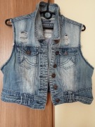 Jeansowa kamizelka przetarcia SOULCAL & CO  r.  40/42