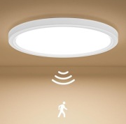 Lampa sufitowa LED SHILOOK z czujnikiem ruchu 18W, 1800lm, 4000K, IP44 22cm