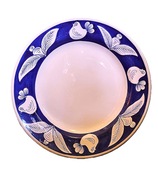 Bardzo duży, ceramiczny włoski ręcznie malowany talerz dekoracyjny 