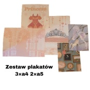 Zestaw plakatów princess 3xA4 2xA5