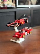 Lego Speed Champions - stojak stand ekspozytor - dwumiejscowy - biały