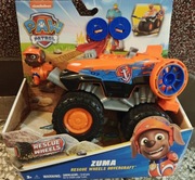 PSI PATROL POJAZD+ FIGURKA PIESEK ZUMA PODUSZKOWIEC POMARAŃCZOWY- WYRZUTNIA