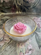 Świeca sojowa Róża w szkle