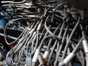 Lina stalowa z pętlami 26mm 2m 1m 