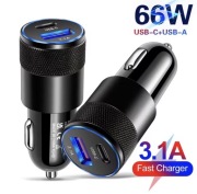 Ładowarka samochodowa USB 66 W typu C Szybkie ładowanie