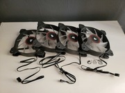 4x Corsair AF120 LED Red