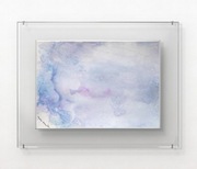 "Zima oczami ryby" oryg. obraz mal.tuszem akryl. z sygn. i cert.