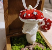Grzyby grzybki Muchomorki na choinkę bombki