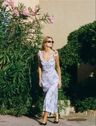 Sukienka midi Yvonne Leona Floral Lilac  rozm M  Faithfull