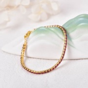 Bransoletka z rubinami