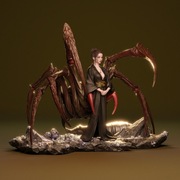 Figurka druk 3D żywica 12K " Spider Spirit - F1196 " - 120 mm