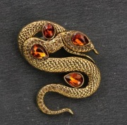 Elegancka broszka Wąż Nowa