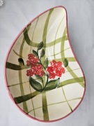 Miska ceramiczna salaterka malowane kwiaty