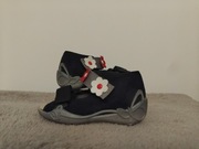 nowe Befado 20 skórzana wkładka granatowe sandały dziewczęce rzepy sandałki