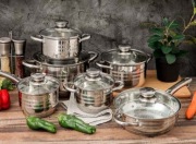 Zestaw naczyń kuchennych Swiss Pro+ 18 sztuk