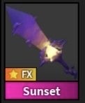Sunset Knife (MURDER MYSTERY 2) lRobloxl