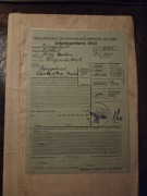 niemiecka karta podatkowa (niem.Lohnsteuerkarte) z 1942 roku.