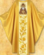 Ornat z wizerunkiem świetego Charbela. 