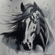 AMBROZIEWICZ Obraz akrylowy Koń abstrakcja nowoczesny