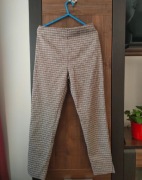 Piękne spodnie w kratkę George spodnie w kratę XS wysoki stan 