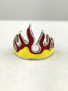 NOWY Sygnet pierścionek męski punk rock swagg drill Regulowany