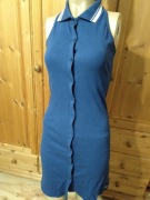 Granatowa mini sukienka rozpinana narzutka PULL&BEAR  r. L odkryte plecy