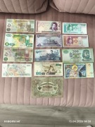 Zestaw banknotów egzotycznych 