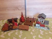 Kolej zabudowa makiety domy z demontażu makiety skala  N 1:160