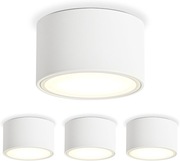 4x Reflektor LED GX53 6W 550lm 3000K Ø95mm Biały Mat 230V 811