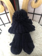 Wełniana czapka i rękawiczki, 1-3 lat, dziecko, 