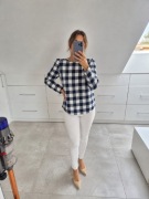Bluzka La Blanche 36 kratka elegancka koszulowa
