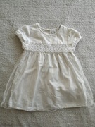 Sukienka na chrzest lniana The Little White Company 80 86 jak nowa