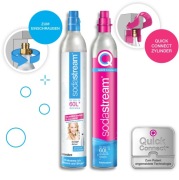 Sodastream quickconnect wymiana nabicie gaz 425g do butli nabój co2 BIO 3x