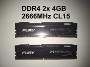 HyperX Fury DDR4 8GB (2x4GB) 2666MHz CL15 | MemTest OK