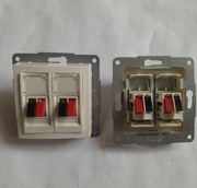 Gniazdo głośnikowe podwójne Polo Fiorena białe - używane 