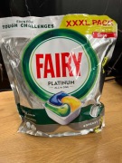 Kapsułki Fairy Platinum All In One do zmywarki cytrynowe 96 sztuk