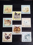 Znaczki Węgry 1968 koty