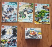 LEGO RACERS Red Bullet 4582 + 4 oryginalne ksiązki LEGO RACERS - UNIKAT!