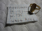 złoty pierścionek  pr.585 ROSJA 