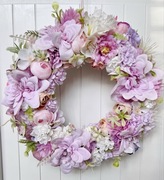 Wianek wiosenny letni Sielski polny stroik dekoracja diy ozdoba wystrój