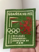 naszywka GDAŃSK 1972 wielobój ŻOŁNIERSKI OT POW