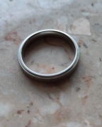 Obrączka z tytanu i srebra TITANIUM